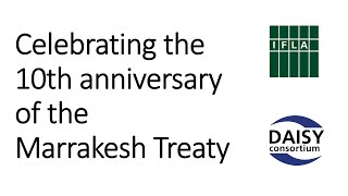 Celebrity Celebrating 10th Anniversary of the Marrakesh Treaty Profile