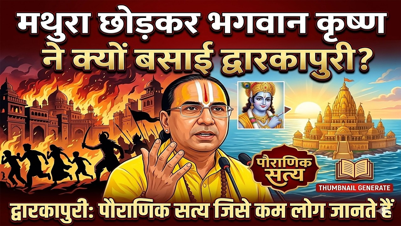 मथुरा छोड़कर भगवान कृष्ण ने क्यों बसाई द्वारकापुरी ? द्वारकापुरी पौराणिक सत्य जिसे कम लोग जानते हैं