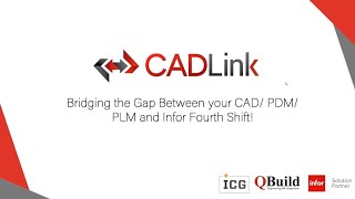 QBuild's CADLink Integration with Infor Fourth Shift | CADLink Webinar with ICG Technology