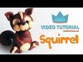 How to make a cute Squirrel Cake Topper - Cake Decorating Tutorial