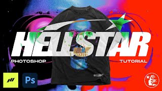 How to Design Shirts Like HELLSTAR | Photoshop Streetwear Tutorial 2023