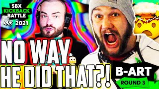 B-ART | Round 3 - Semifinal 2 | B-ART vs D-LOW | SBX KICKBACK BATTLE 2021 - BEATBOX REACTION!!!