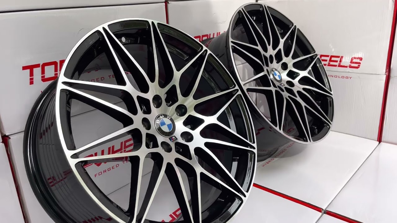 Диски BMW 666 18 8.0J вес 8.7kg Black Machined Face