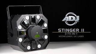 STINGER II Effet 3-en-1 Moonflower/Laser/Strobe Effect