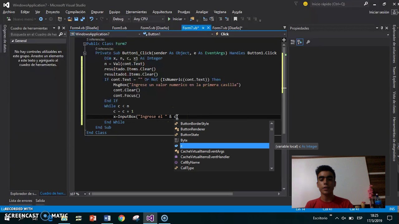 Visual Basic - Secuencia correlativa ascendente - YouTube