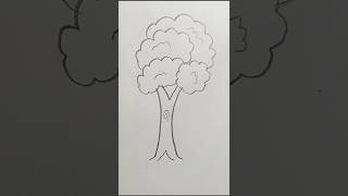 Tree Drawing #Shorts #Art #Tree 🌲#Yt shorts #Pencil drawing # Tree akar shohoj upay