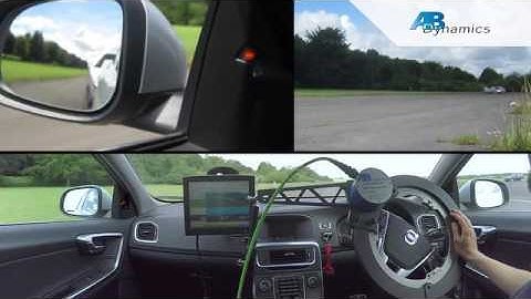 ADAS test   avoiding a slowing vehicle, triggering blind spot detection system
