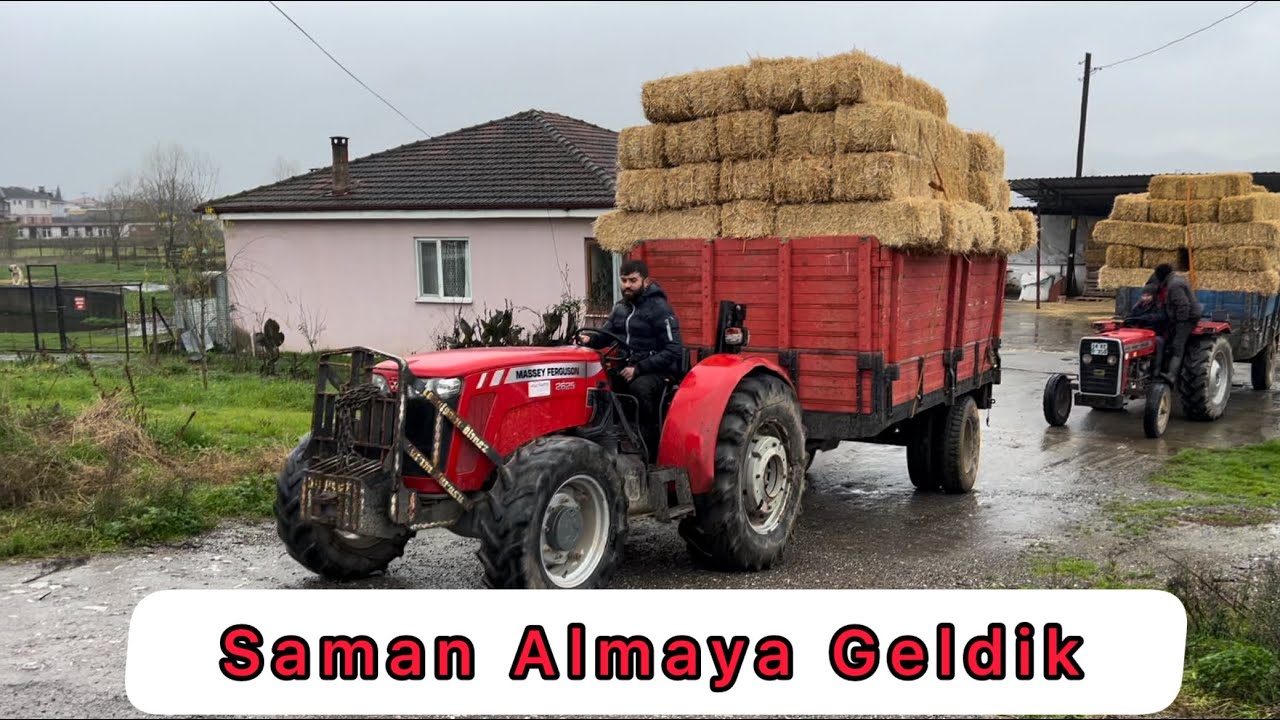 Saman Fiyatları Tavan Yapmış!! Saman Almaya Geldik Yağmura Yakalandık!! Sırılsıklam Oldukk Donduk!!
