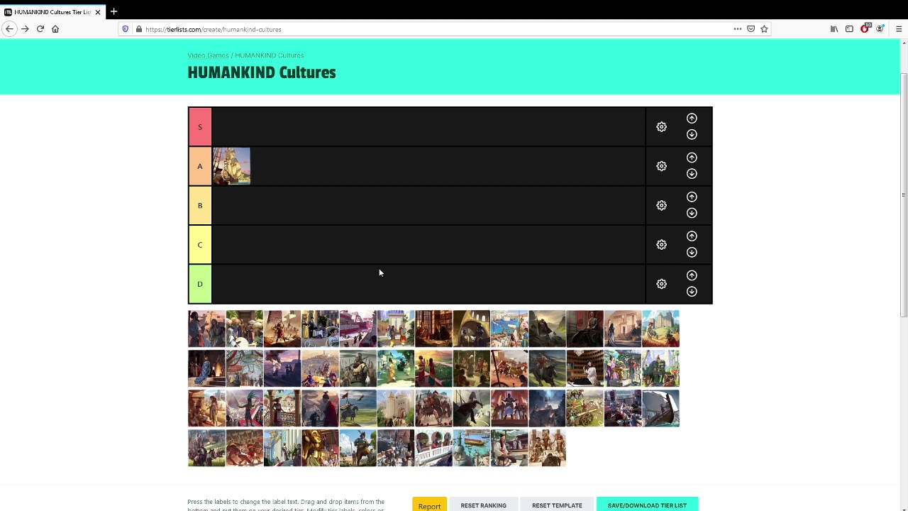 Humankind Victor Opendev Tierlist - Early Modern Era Cultures