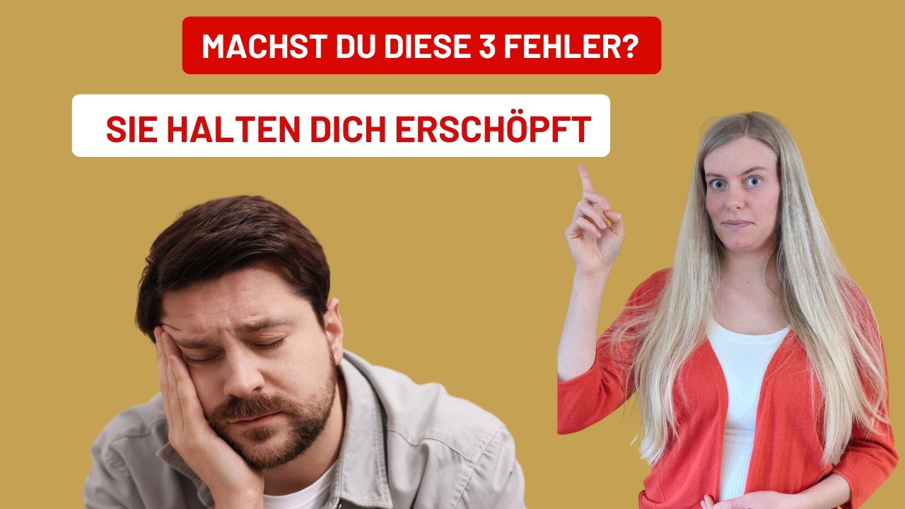 3 Fehler im Alltag, die deine FATIGUE und ERSCHÖPFUNG schlimmer machen