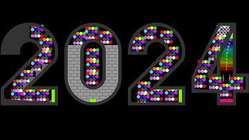 2024 - The Amazing 16 Legs Eliminations Marble Race in Algodoo