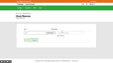 How to create nameservers for your domain in Godaddy.
