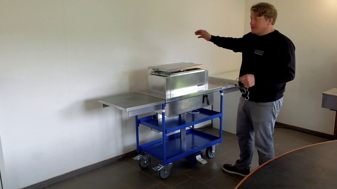 FINCOS Technik & Service: Teile-Waschwagen mit Absaugung Typ SEPA 30 PM