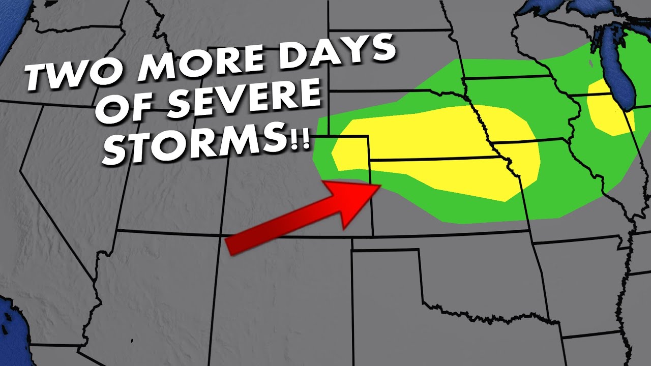 Severe Storms Monday and Tuesday - YouTube