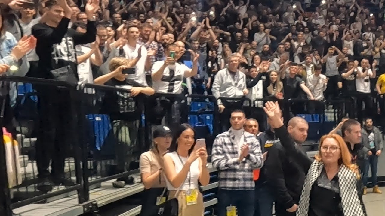 TANGO SMRTI U PREPUNOJ ARENI TANJA BOŠKOVIĆ I NAVIJAČI PARTIZANA!
