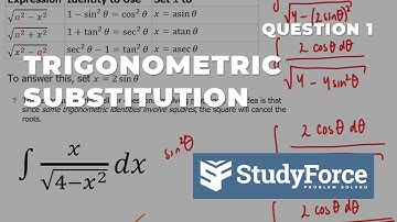 Integrals | Trigonometric Substitution (Example 1)