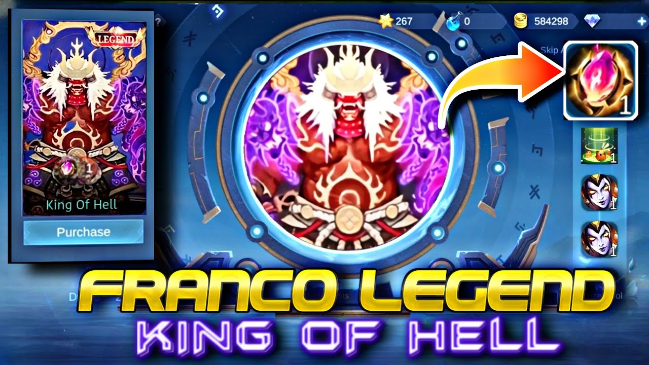 MLBB New Legend Skin: Franco – King of Hell is coming soon