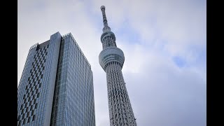 Tokyo Skytree Tembo Deck 350m up - A Cloudy Misty Morning