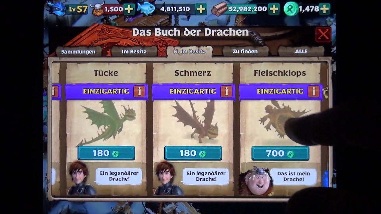 Dragons Aufstieg von Berk Alle meine Drachen auf einem Blick