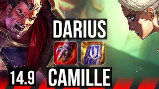 DARIUS vs CAMILLE (TOP) | 9/1/5, Legendary, 600+ games, Rank 13 Darius | BR Grandmaster | 14.9