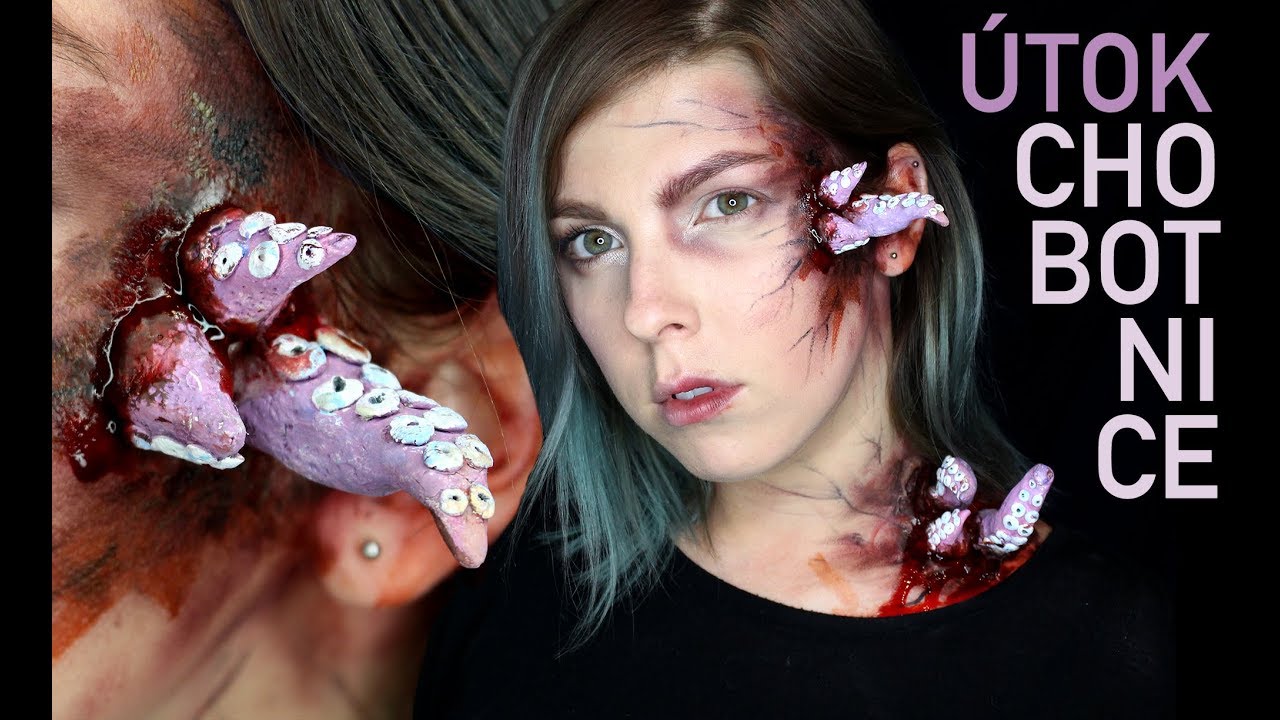 Útok Chobotnice Halloween Makeup Tutorial