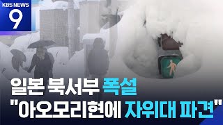 Information 일본 아오모리 ‘183cm’ 폭설로 20여 명 사망…자위대까지 투입 [9시 뉴스] / KBS  2026.02.02. Guide