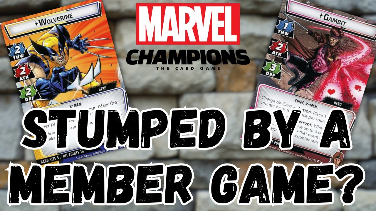 Marvel Champions 2 Handed Play: Gambit + Wolverine vs. Standard 2/Expert Master Mold