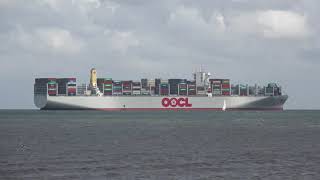Worlds largest Container Ship OOCL Full HD