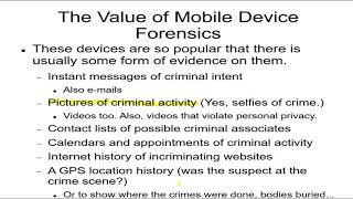 Forensics 20c Remote Hacking and Network Forensics 2 How Mobile Devices Provide Evidence, Crimes of