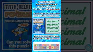 Math Rebus Puzzle House and Classroom Fun Game Frame 602 screenshot 3