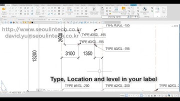 Advance Steel Anchor bolt plan - mark with type, location and level