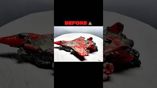 Ceanning and repaint transformers jet fighter toy