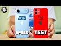 iPhone Air Vs iPhone 12 Speed Test #video #iphone #viral #speedtest