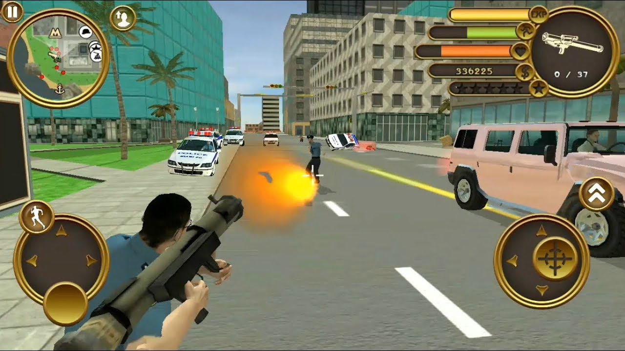 ► Miami Crime Police #5 (Naxeex LLC)  Gangster police attack army camp police vs police Android