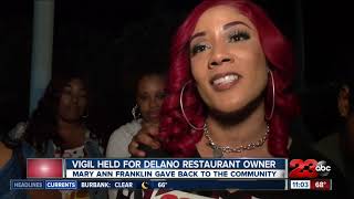 Vigil held to honor Delano restaurant owner that gave back to community