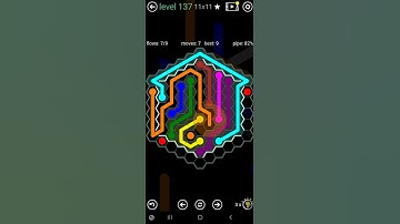 How To Solve Flow Free Hexes Courtyard Pack Level 137 11x11 Board Walk Through Solution Walkthrough
