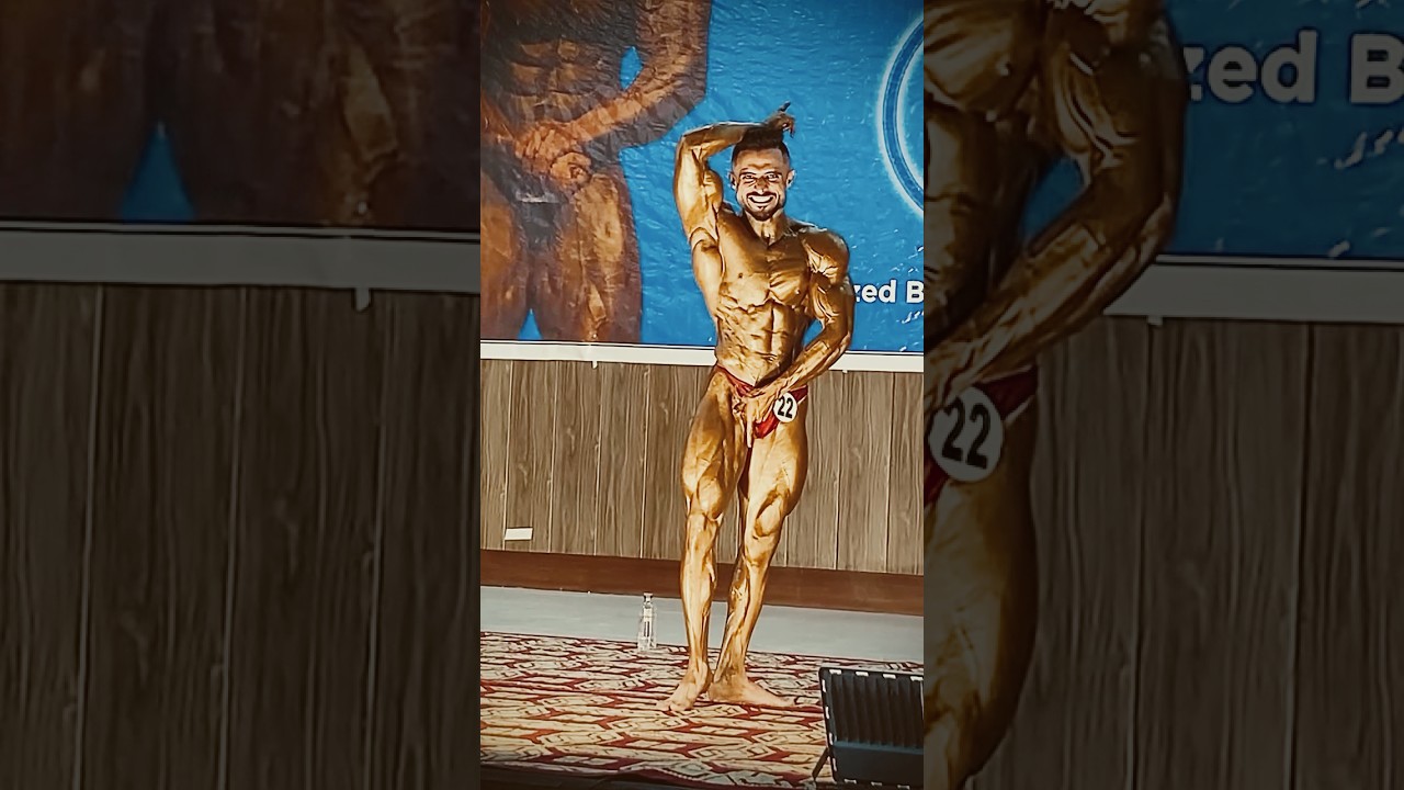 Saqib Khan Posing on stage for Mr. pak 