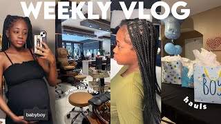 WEEKLY VLOG: GETTING MY PREGNANT SELF TOGETHER + POSTPARTUM ESSENTIALS + LOTS OF HAULS & MORE