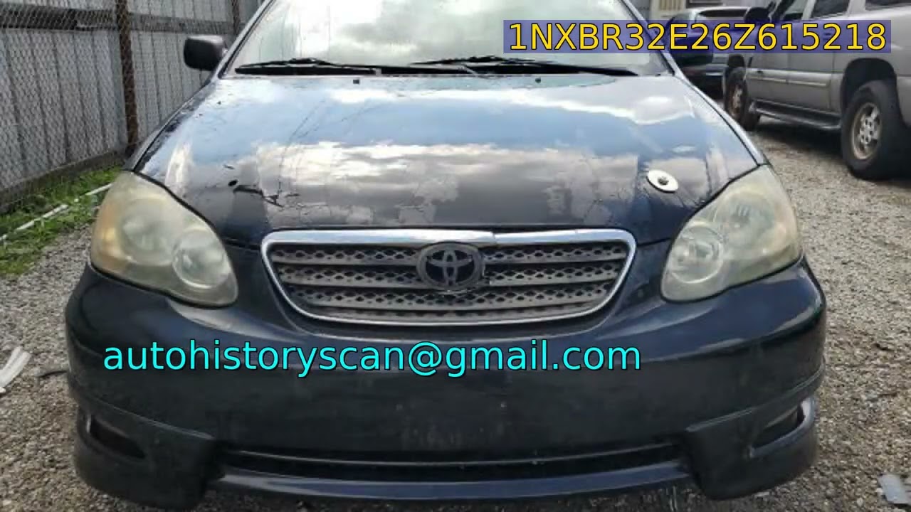 1NXBR32E26Z615218 Toyota Corolla Ce 2006 - YouTube