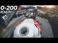 SPEED TRIPLE RS | 0-200 KM/H - AUTOBAHN - ACCELERATION 🔥 HQ SOUND