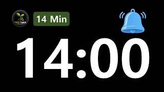 14 Min Alarm Timer | 5 Sec Bell 🔔 | TREE TIMER