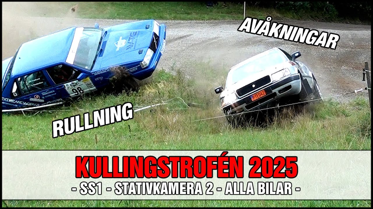 Kullingstrofén 2025 - SS1, Stativkamera 2, Alla bilar! - Rullning, Avåkningar & Hopp!