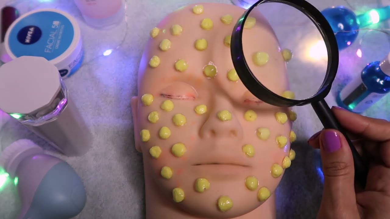 ASMR | EXTRAÇÃO DE ESPINHAS REALISTA EM MANEQUIM