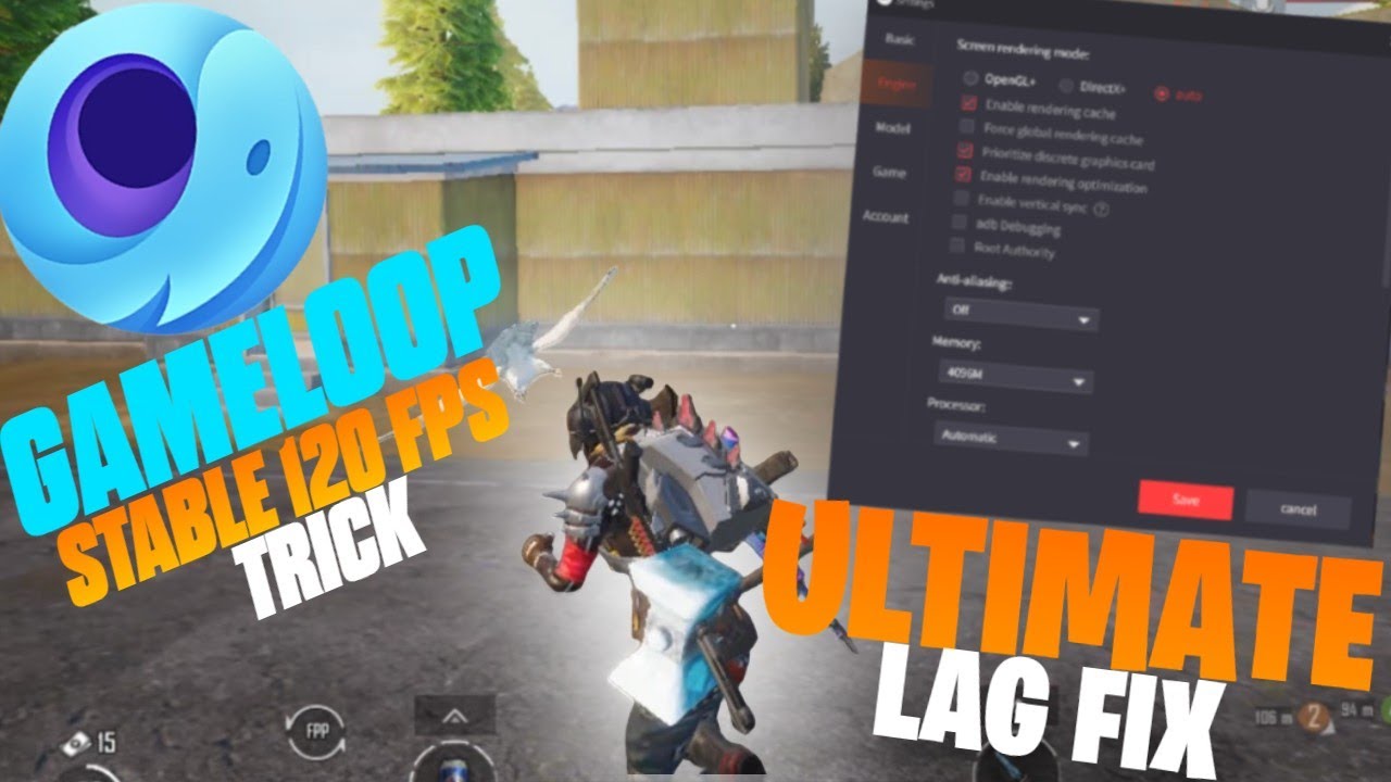 🔧Ultimate Gameloop Lag Fix | INPUT DELAY FIX | Update 3.5 lag fix ...