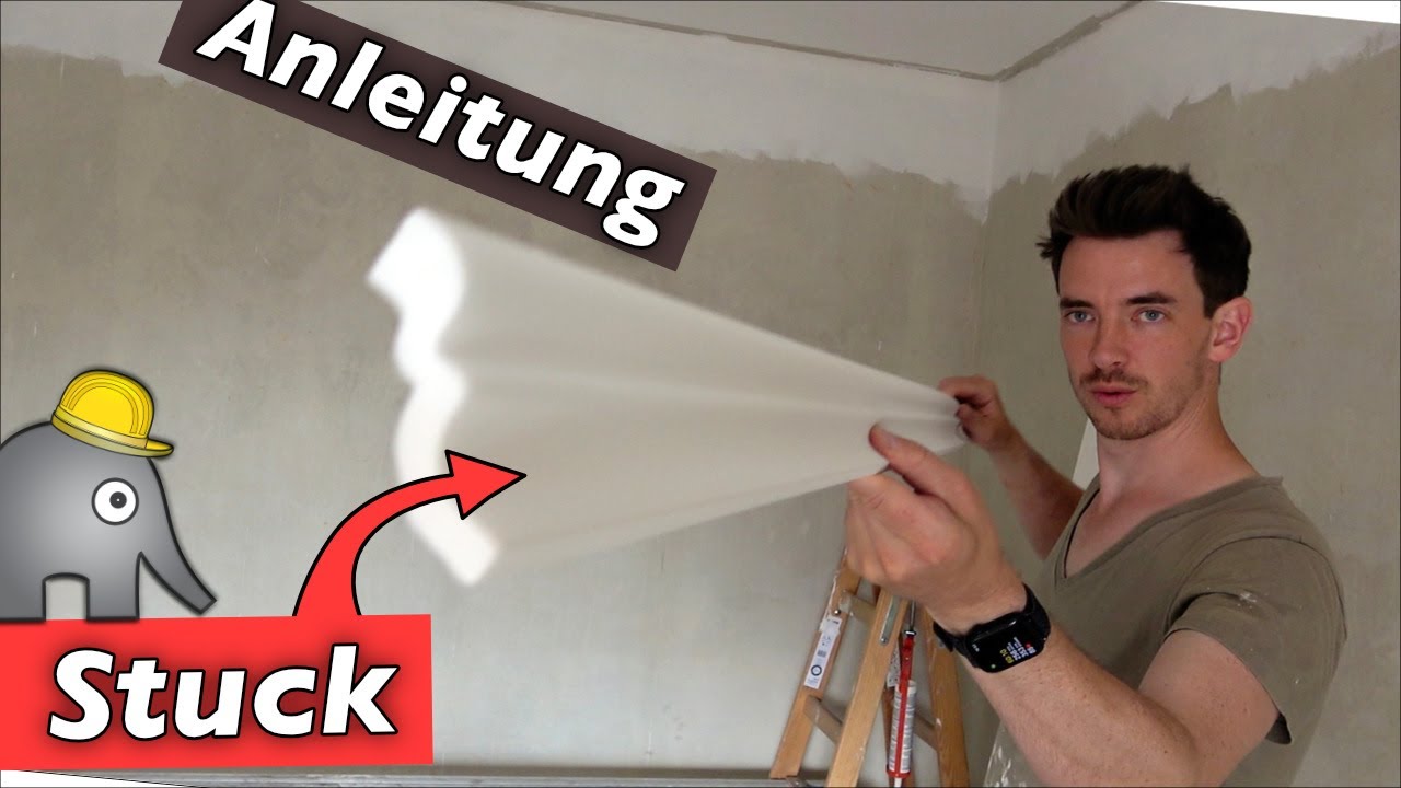 Stuckleisten anbringen 👍  | Schlafzimmer renovieren