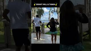Grant Hill And Tamia Dancing To Her Song: 