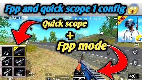 enable FPP/TPP & QUICKSCOPE in pubg lite