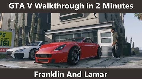 GTA V - Franklin And Lamar Walkthrough in 2 Minutes | REDUX Ultra Graphics