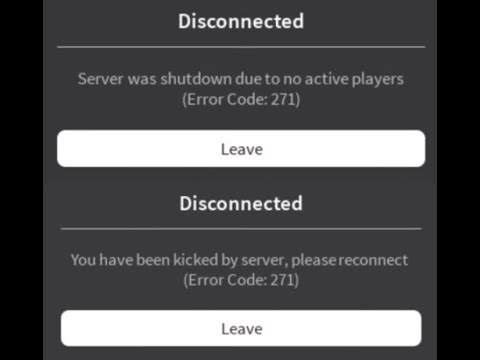 SOLVED] Roblox Error Code 271 - YouTube