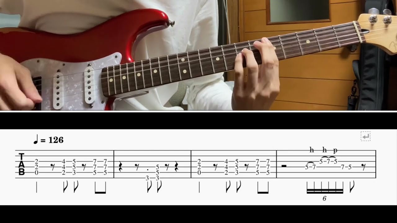 TAB譜] Owner of a Lonely Heart/YES Guitar riff [ギター] - YouTube